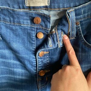 Madewell Button Front Slim Jeans